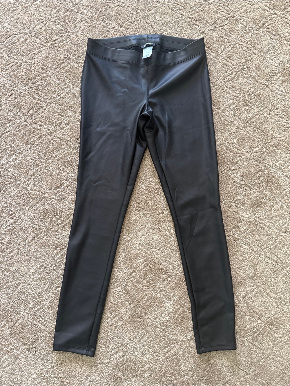 Express Black Faux Leather Leggings
